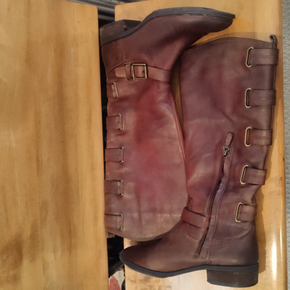 Arturo Chaing Italian Made Elsie Riding Boots Size 8.5 Brown With Box - Picture 2 of 13
